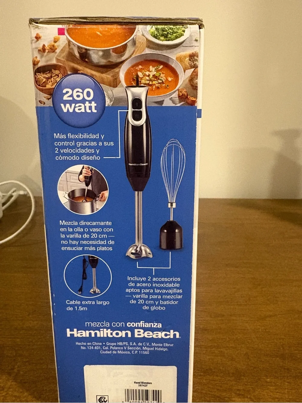 Hamilton Beach Black and Silver 2-Speed Immersion Blender with Whisk